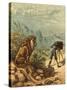 Promising Outlook, Lion Observes Photographer-Ernest Henry Griset-Stretched Canvas