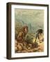 Promising Outlook, Lion Observes Photographer-Ernest Henry Griset-Framed Photographic Print