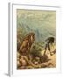 Promising Outlook, Lion Observes Photographer-Ernest Henry Griset-Framed Photographic Print