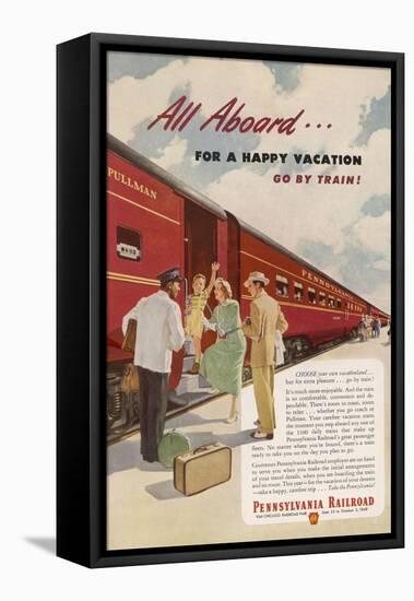 Promoting the Pennsylvania Railroad-null-Framed Stretched Canvas