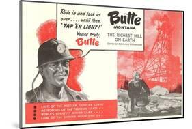 Promotion of Butte, Montana-null-Mounted Art Print