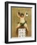 Promotional Calendar for Pfungst Freres Champagne, Illustrating Bacchus Seated on a Barrel-Jan van Beers-Framed Giclee Print