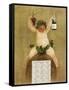 Promotional Calendar for Pfungst Freres Champagne, Illustrating Bacchus Seated on a Barrel-Jan van Beers-Framed Stretched Canvas