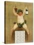 Promotional Calendar for Pfungst Freres Champagne, Illustrating Bacchus Seated on a Barrel-Jan van Beers-Stretched Canvas