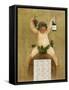 Promotional Calendar for Pfungst Freres Champagne, Illustrating Bacchus Seated on a Barrel-Jan van Beers-Framed Stretched Canvas