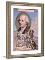 Promotional Card Depicting Gaspard Monge-null-Framed Giclee Print