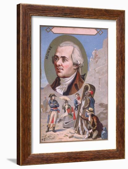 Promotional Card Depicting Gaspard Monge-null-Framed Giclee Print