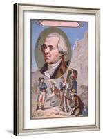 Promotional Card Depicting Gaspard Monge-null-Framed Giclee Print