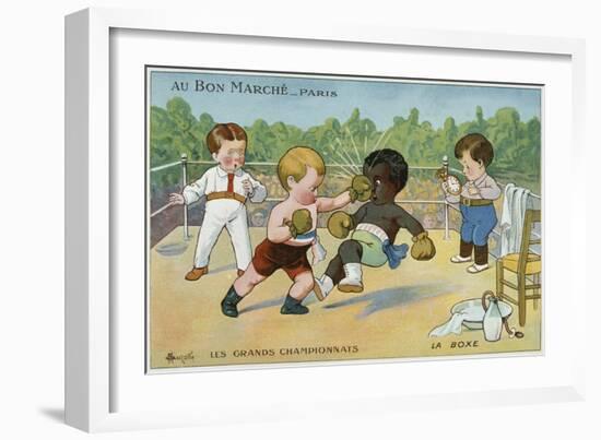 Promotional Card for the Department Store-Marcelin Auzolle-Framed Giclee Print