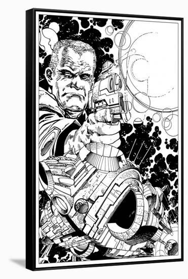 Promotional Drawing of Rojas for the Malibu Series-Walter Simonson-Framed Stretched Canvas