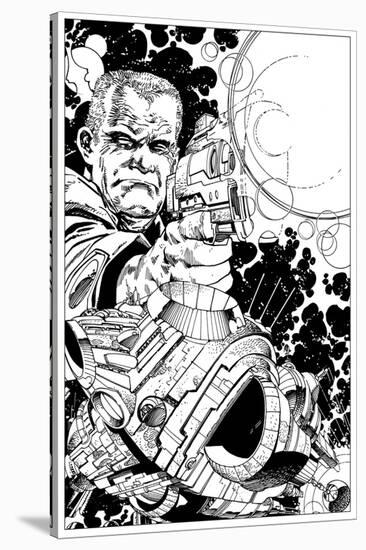 Promotional Drawing of Rojas for the Malibu Series-Walter Simonson-Stretched Canvas