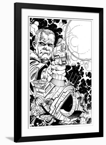 Promotional Drawing of Rojas for the Malibu Series-Walter Simonson-Framed Art Print