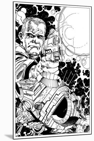 Promotional Drawing of Rojas for the Malibu Series-Walter Simonson-Mounted Art Print