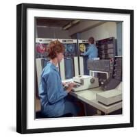 Promotional Photograph for the Ibm 1410-Heinz Zinram-Framed Photographic Print