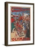 Promotional Poster for Carl Hagenbeck's Wonder Zoo and Big Circus at Olympia-null-Framed Giclee Print