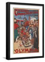 Promotional Poster for Carl Hagenbeck's Wonder Zoo and Big Circus at Olympia-null-Framed Giclee Print