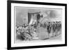 Promulgation of the New Japanese Constitution by Emperor Meiji of Japan at Tokyo-null-Framed Art Print