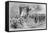 Promulgation of the New Japanese Constitution by Emperor Meiji of Japan at Tokyo-null-Framed Stretched Canvas