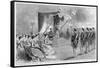 Promulgation of the New Japanese Constitution by Emperor Meiji of Japan at Tokyo-null-Framed Stretched Canvas