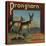 Pronghorn Brand - Upland, California - Citrus Crate Label-Lantern Press-Stretched Canvas