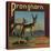 Pronghorn Brand - Upland, California - Citrus Crate Label-Lantern Press-Stretched Canvas