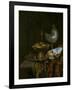 Pronk Still Life with Holbein Bowl, Nautilus Cup, Glass Goblet and Fruit Dish, 1678-Willem Kalf-Framed Giclee Print