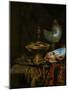 Pronkstilleven  Nature Morte Au Bol Holbein, Gobelet De Nautile, Coupe Et Saladier (Pronk Still Li-Willem Kalf-Mounted Giclee Print