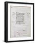 Proof of Printed Page with Annotations by the Author-Honore de Balzac-Framed Giclee Print