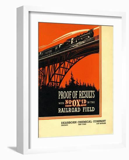 Proof of Results with NO-OX-ID in the Railroad Field-null-Framed Giclee Print