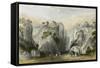 Proof Sword Rock-Thomas Allom-Framed Stretched Canvas