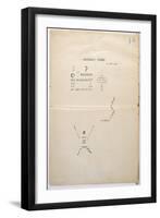 Proofing Copy of a Page from Et Moi Aussi Je Suis Peintre, c.1914-Guillaume Apollinaire-Framed Giclee Print