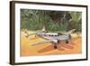 Prop Plane on Landing Strip in Jungle-null-Framed Art Print