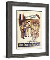 Propaganda Poster for Canadian Air Force, from World War II-null-Framed Giclee Print