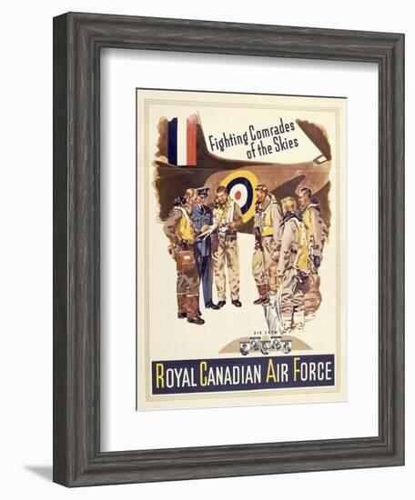 Propaganda Poster for Canadian Air Force, from World War II-null-Framed Giclee Print