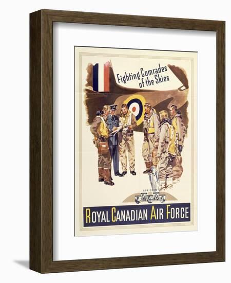 Propaganda Poster for Canadian Air Force, from World War II-null-Framed Giclee Print