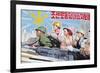 Propaganda Poster, Wonsan City, Democratic People's Republic of Korea (DPRK), North Korea, Asia-Gavin Hellier-Framed Photographic Print