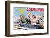 Propaganda Poster, Wonsan City, Democratic People's Republic of Korea (DPRK), North Korea, Asia-Gavin Hellier-Framed Photographic Print