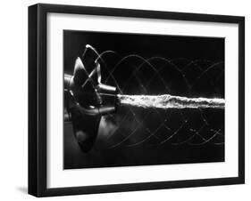 Propellar Turbalance Photographed in Stroboscopic Light as Water Passes the Torpedo-null-Framed Photographic Print