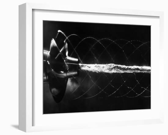 Propellar Turbalance Photographed in Stroboscopic Light as Water Passes the Torpedo-null-Framed Photographic Print