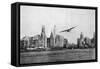 Propeller Aircraft in Chicago-null-Framed Stretched Canvas