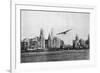 Propeller Aircraft in Chicago-null-Framed Photographic Print