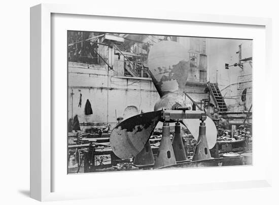 Propeller, Harland and Wolff, Belfast, C.1910-Robert John Welch-Framed Giclee Print