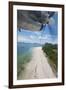 Propeller Plane Landing on Praslin Island, Seychelles, Indian Ocean Islands-Guido Cozzi-Framed Photographic Print