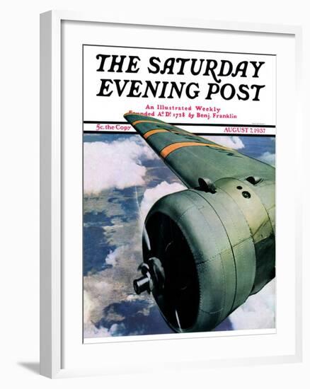 "Propeller," Saturday Evening Post Cover, August 7, 1937-Ivan Dmitri-Framed Giclee Print