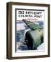 "Propeller," Saturday Evening Post Cover, August 7, 1937-Ivan Dmitri-Framed Giclee Print