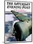 "Propeller," Saturday Evening Post Cover, August 7, 1937-Ivan Dmitri-Mounted Giclee Print