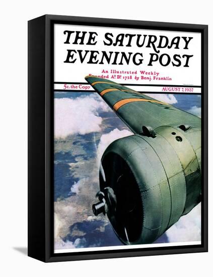 "Propeller," Saturday Evening Post Cover, August 7, 1937-Ivan Dmitri-Framed Stretched Canvas