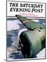 "Propeller," Saturday Evening Post Cover, August 7, 1937-Ivan Dmitri-Mounted Giclee Print