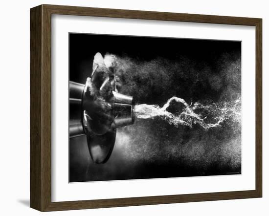 Propeller Turbulence Photographed in Stroboscopic Light as Water Passes the Torpedo-Al Fenn-Framed Photographic Print