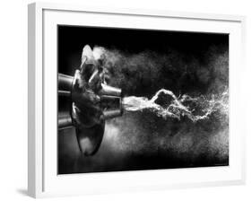 Propeller Turbulence Photographed in Stroboscopic Light as Water Passes the Torpedo-Al Fenn-Framed Photographic Print